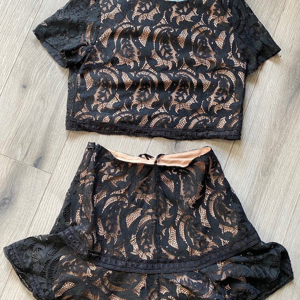 Medium crop Top and skirt dress